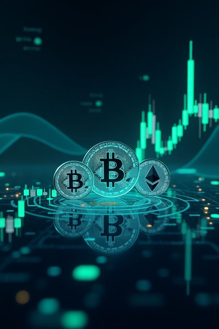 Crypto market chart and coins